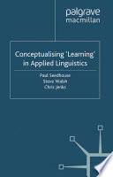 Conceptualising 'Learning' in Applied Linguistics /