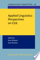 Applied linguistics perspectives on CLIL /