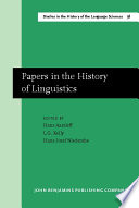Papers in the history of linguistics : proceedings of the Third International Conference on the History of the Language Sciences (ICHoLS III), Princeton, 19-23 August 1984 /