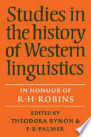 Studies in the history of Western linguistics : in honour of R.H. Robins /