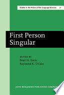 First person singular : papers from the Conference on an Oral Archive for the History of American Linguistics (Charlotte, N.C., 9-10 March 1979) /