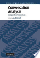 Conversation analysis : comparative perspectives /