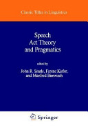 Speech act theory and pragmatics /