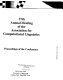 37th annual meeting of the Association for Computational Linguistics : proceedings of the conference : 20-26 June 1999, University of Maryland, College Park, Maryland, USA.