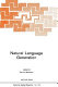 Natural language generation : new results in artificial intelligence, psychology, and linguistics /