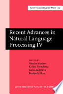 Recent advances in natural language processing IV : selected papers from RANLP 2005 /