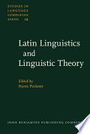 Latin linguistics and linguistic theory : proceedings of the 1st International Colloquium on Latin Linguistics, Amsterdam, April 1981 /