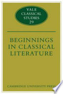 Beginnings in classical literature /