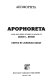 Apophoreta : Latin and Greek studies in honor of Grace L. Beede /