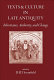 Texts and culture in late antiquity : inheritance, authority, and change /