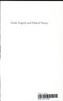 Greek tragedy and political theory /