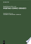 Poetae comici graeci (PCG) /