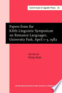 Papers from the XIIth Linguistic Symposium on Romance Languages /