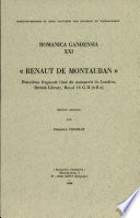 Renaut de Montauban : deuxième fragment rimé du manuscrit de Londres, British Library, Royal 16 G II ("B") /