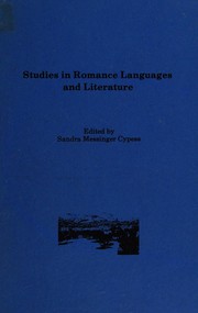 Studies in Romance languages and literature /