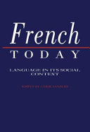 French today : language in its social context /