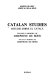 Catalan studies : volume in memory of Josephine de Boer = Estudis sobre el català : volum en memòria de Josephine de Boer /