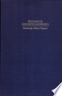 Estudios de lingüística hispánica : homenaje a María Vaquero /
