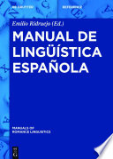 Manual de lingüística española /