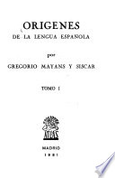 Origenes de la lengua espanola /