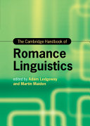 The Cambridge handbook of Romance linguistics /
