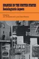 Spanish in the United States : sociolinguistic aspects /