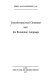 Transformational grammar and the Rumanian language /