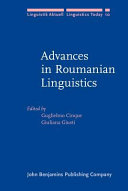 Advances in Roumanian linguistics /
