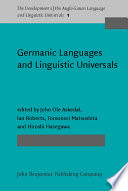 Germanic languages and linguistic universals /