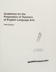 Guidelines for the preparation of teachers of English language arts /
