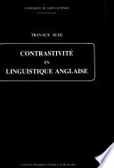 Contrastivité en linguistique anglaise /