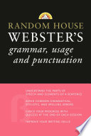 Random House Webster's grammar, usage, and punctuation.