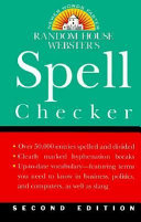 Random House Webster's spell checker.