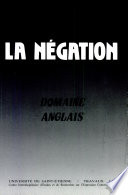 La Négation : domaine anglais.