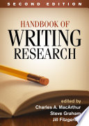 Handbook of writing research /