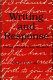 Writing and response : theory, practice, and research /