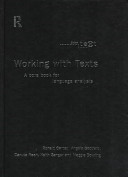 Working with texts : a core book for language analysis /
