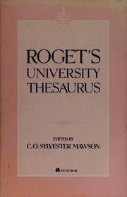 Roget's university thesaurus /