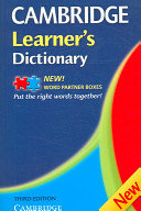 Cambridge learner's dictionary.