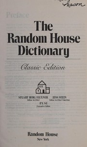 The Random House dictionary /