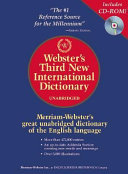 Webster's third new international dictionary of the English language, unabridged /