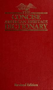 The Concise American Heritage dictionary.