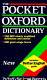 The pocket Oxford dictionary of current English /
