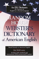 Random House Webster's dictionary of American English /