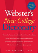 Webster's new college dictionary.
