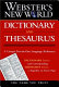 Webster's New World dictionary and thesaurus /