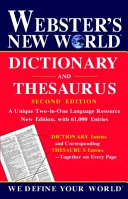 Webster's New World dicitionary and thesaurus /