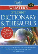 Webster's student dictionary & thesaurus.