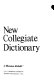 Webster's new collegiate dictionary.