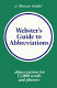 Webster's guide to abbreviations.